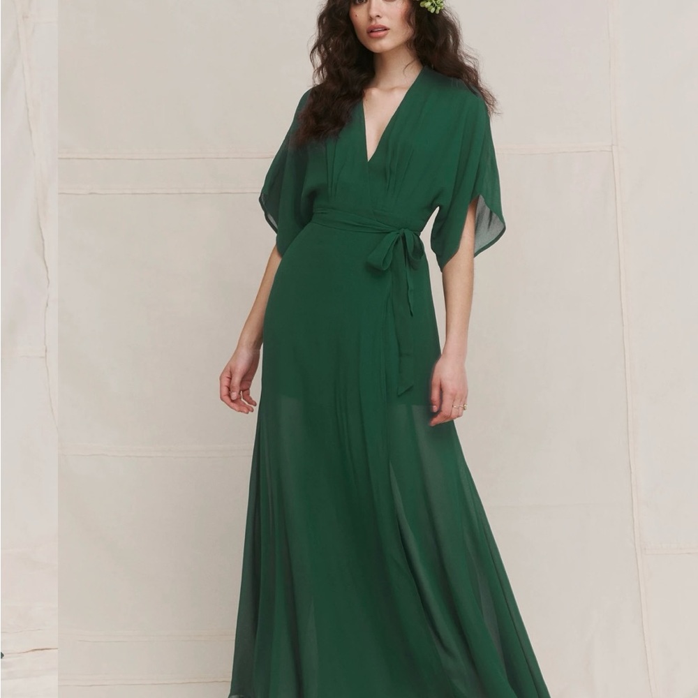 Reformation Winslow Dress-like new. Grey/slate color.